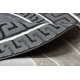 Tappeto ALLURE 1960 cerchio, Chiave greca, telaio - Strutturale, elegante, glamour grigio