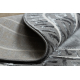 Tappeto ALLURE 1960 cerchio, Chiave greca, telaio - Strutturale, elegante, glamour grigio