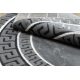 Tappeto ALLURE 1960 cerchio, Chiave greca, telaio - Strutturale, elegante, glamour grigio