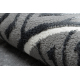 Tappeto ALLURE 1960 cerchio, Chiave greca, telaio - Strutturale, elegante, glamour grigio