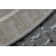 Tappeto ALLURE 1960 cerchio, Chiave greca, telaio - Strutturale, elegante, glamour grigio