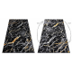 Carpet ALLURE 1963 Marble - Structural, stylish, glamour black / gold