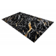 Carpet ALLURE 1963 Marble - Structural, stylish, glamour black / gold