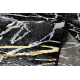 Teppich ALLURE 1963 Marmor - Strukturell, stilvoll, glamourös schwarz / gold