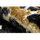 Carpet ALLURE 1963 Marble - Structural, stylish, glamour black / gold