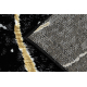 Carpet ALLURE 1963 Marble - Structural, stylish, glamour black / gold