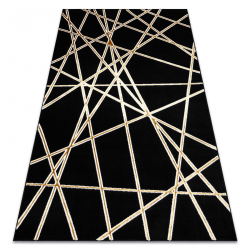 Matto ALLURE 1964 Geometrinen - tyylikäs, glamour musta / kultaa