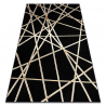 Dywan ALLURE 1964 Geometryczny - Strukturalny, stylowy, glamour czarny / złoty
