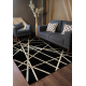 Preproga ALLURE 1964 Geometric - strukturna, elegantna, glamur črna / zlato
