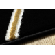 Matta ALLURE 1964 Geometrisk - Strukturell, snygg, glamour svart / guld