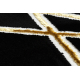 Preproga ALLURE 1964 Geometric - strukturna, elegantna, glamur črna / zlato