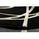 Covor ALLURE 1964 Geometric - Structural, elegant, glamour negru / aur 