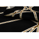Covor ALLURE 1964 Geometric - Structural, elegant, glamour negru / aur 