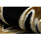 Alfombra ALLURE 1964 Geométrica - Estructural, elegante, glamurosa negro / oro 