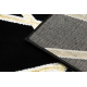 Covor ALLURE 1964 Geometric - Structural, elegant, glamour negru / aur 