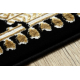 Alfombra ALLURE 1965 Marco - Estructural, elegante, glamurosa negro / oro 