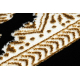 Alfombra ALLURE 1965 Marco - Estructural, elegante, glamurosa negro / oro 