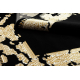 Alfombra ALLURE 1965 Marco - Estructural, elegante, glamurosa negro / oro 