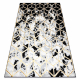 Covor ALLURE 1966 Cub 3D - Structural, elegant, glamour negru / aur 