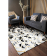 Covor ALLURE 1966 Cub 3D - Structural, elegant, glamour negru / aur 