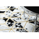 Covor ALLURE 1966 Cub 3D - Structural, elegant, glamour negru / aur 