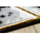 Carpet ALLURE 1966 Cube 3D - Structural, stylish, glamour black / gold