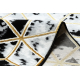 Carpet ALLURE 1966 Cube 3D - Structural, stylish, glamour black / gold