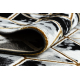 Carpet ALLURE 1966 Cube 3D - Structural, stylish, glamour black / gold