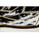 Carpet ALLURE 1966 Cube 3D - Structural, stylish, glamour black / gold