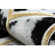 Carpet ALLURE 1966 Cube 3D - Structural, stylish, glamour black / gold