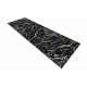 Carpet, runner ALLURE 1963 Marble - Structural, stylish, glamour black / gold