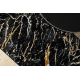 Carpet, runner ALLURE 1963 Marble - Structural, stylish, glamour black / gold