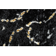 Килим, бігун ALLURE 1963 Мармур - Структурний, стильний, гламур чорний / золото