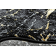 Alfombra, Alfombra de pasillo ALLURE 1963 Mármol - Estructural, elegante, glamurosa negro / oro 