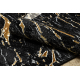 Alfombra, Alfombra de pasillo ALLURE 1963 Mármol - Estructural, elegante, glamurosa negro / oro 