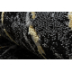 Carpet, runner ALLURE 1963 Marble - Structural, stylish, glamour black / gold