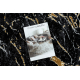Carpet, runner ALLURE 1963 Marble - Structural, stylish, glamour black / gold
