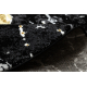 Carpet ALLURE 1963 circle Marble - Structural, stylish, glamour black / gold