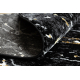 Carpet ALLURE 1963 circle Marble - Structural, stylish, glamour black / gold