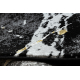 Carpet ALLURE 1963 circle Marble - Structural, stylish, glamour black / gold