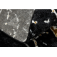 Carpet ALLURE 1963 circle Marble - Structural, stylish, glamour black / gold
