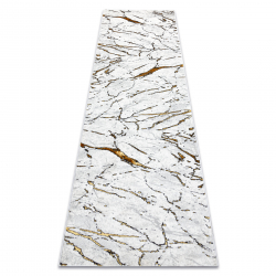Carpet, runner ALLURE 1963 Marble - Structural, stylish, glamour white / gold