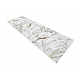 Vaip, jooksumatt ALLURE 1963 Marmor – struktuurne, stiilne, glamuurne valge / kuld