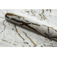 Carpet, runner ALLURE 1963 Marble - Structural, stylish, glamour white / gold