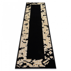 Matta, löpare ALLURE 1965 Ram - Strukturell, snygg, glamour svart / guld