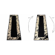 Covor, traversa ALLURE 1965 Cadru - Structural, elegant, glamour negru / aur 