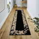 Covor, traversa ALLURE 1965 Cadru - Structural, elegant, glamour negru / aur 
