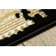 Covor, traversa ALLURE 1965 Cadru - Structural, elegant, glamour negru / aur 