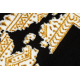 Covor, traversa ALLURE 1965 Cadru - Structural, elegant, glamour negru / aur 