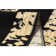 Covor, traversa ALLURE 1965 Cadru - Structural, elegant, glamour negru / aur 